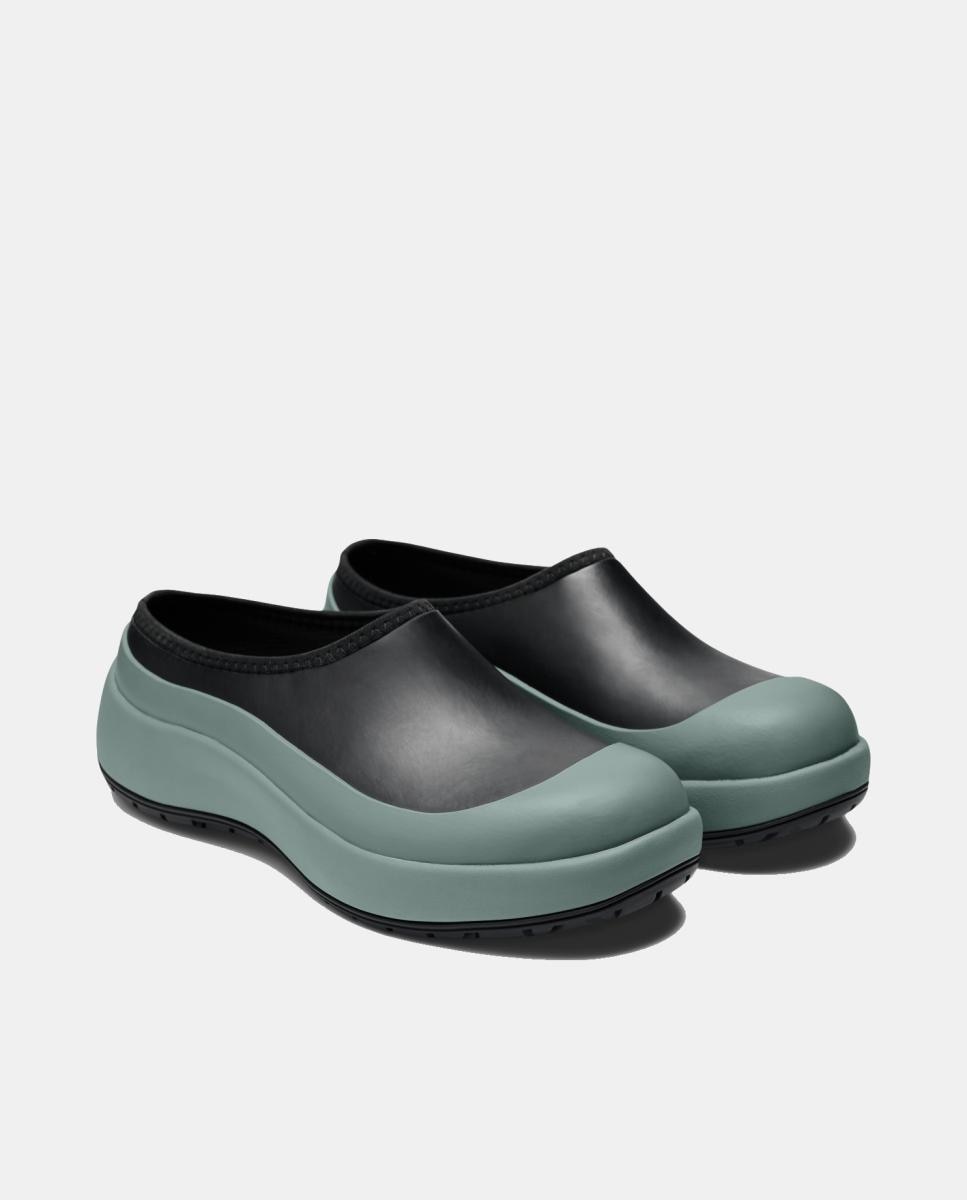 Soca de borracha chelsea  rains homem  mirage clog Preto mate-2