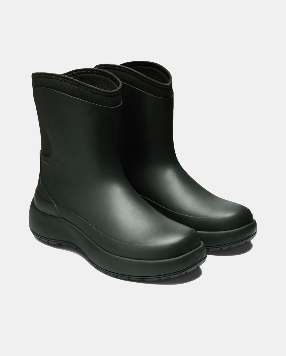Bota impermeável rains chelsea honbre dry boot mid Verde-militar-2