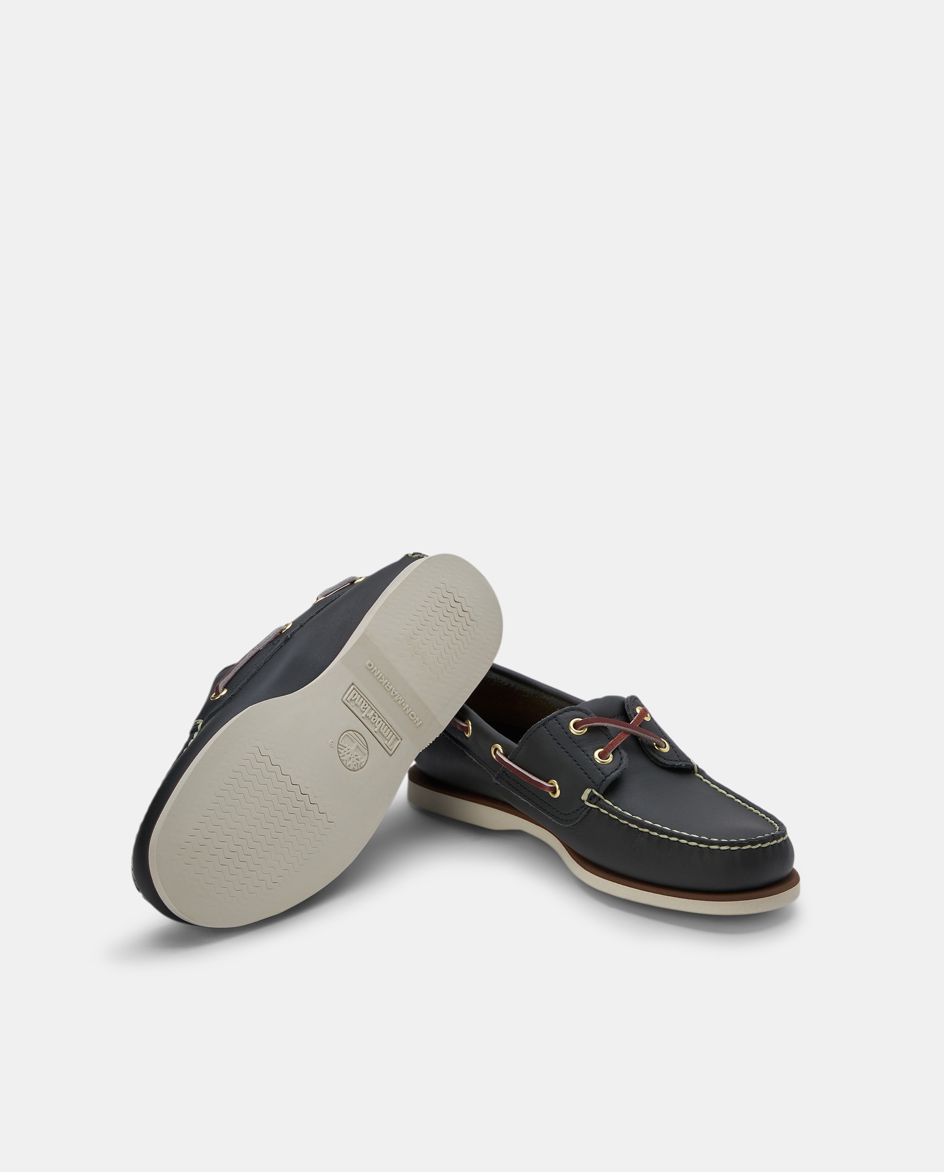 Náuticos em Pele Clássicos Azul-marinho-2