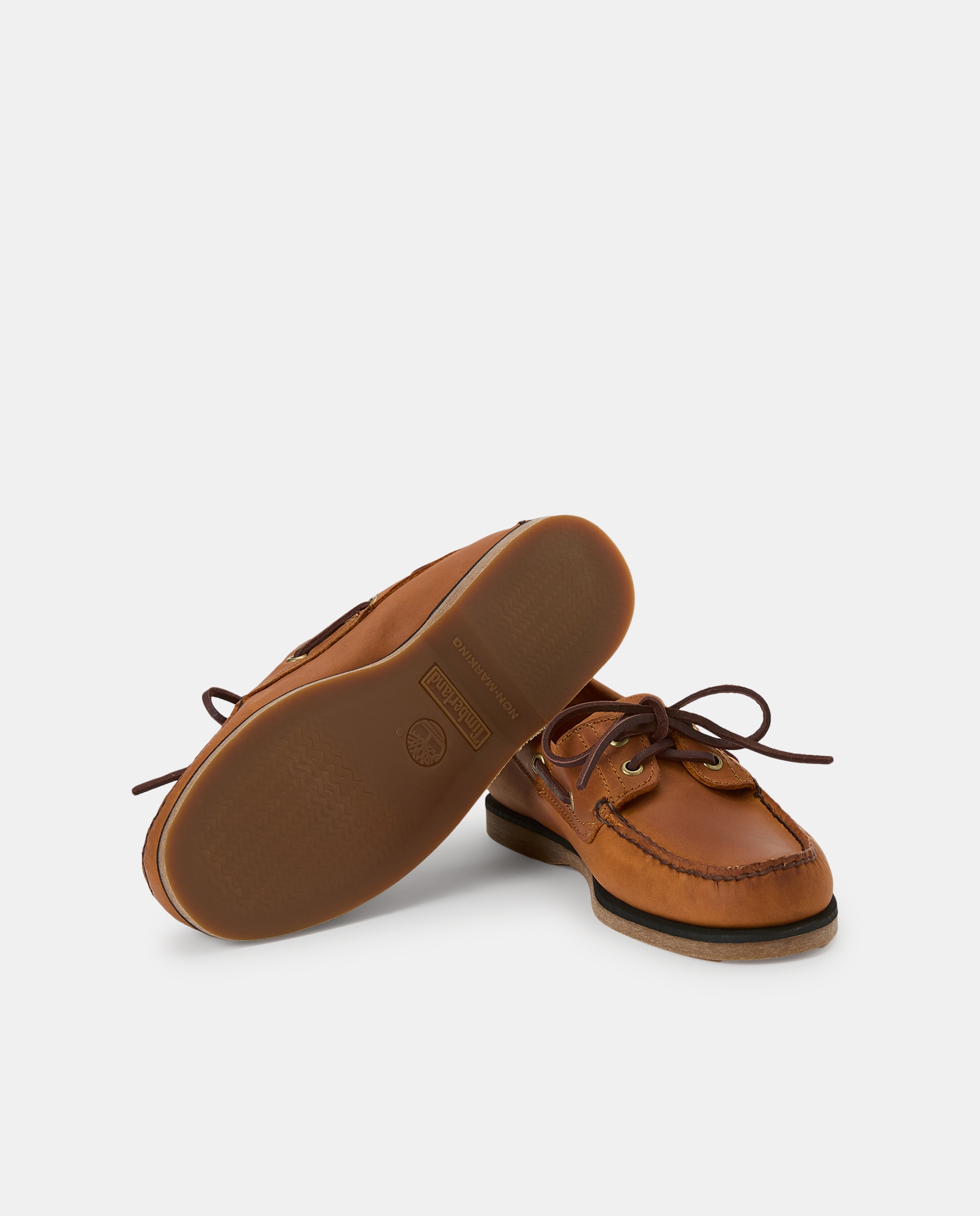 Náuticos em Pele Clássicos Bege-2