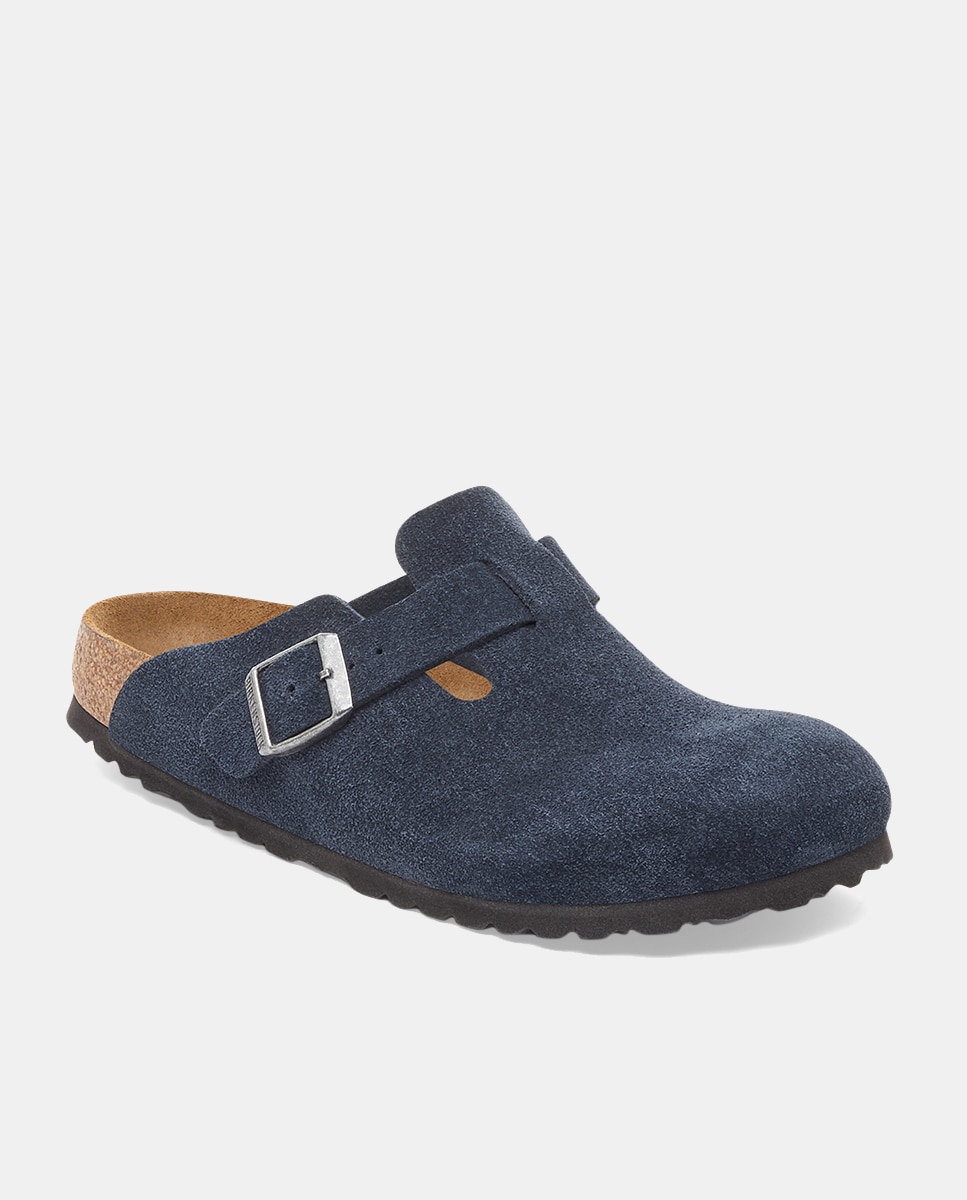 Mules Boston em Camurça Azul-marinho-2