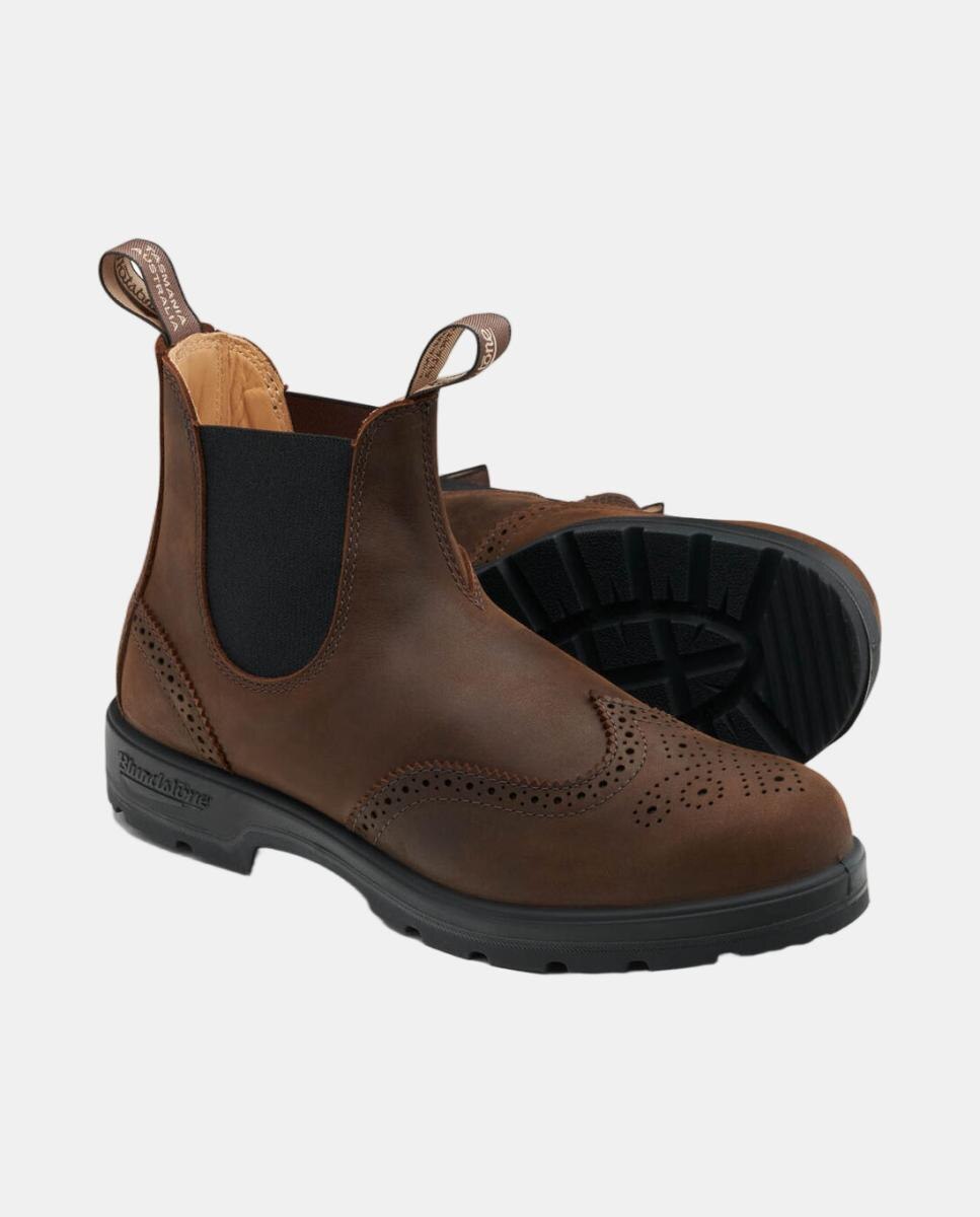 Botas Chelsea em Pele Resistente à Água Couro-2