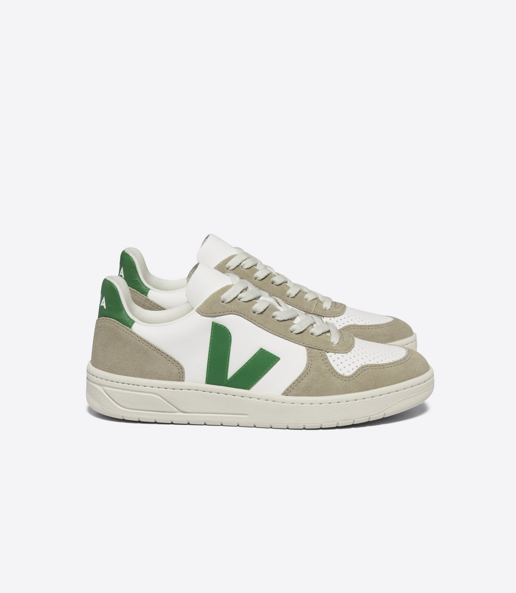 Veja - Zapatillas V-10 de hombre tipo basket bajas en piel.
