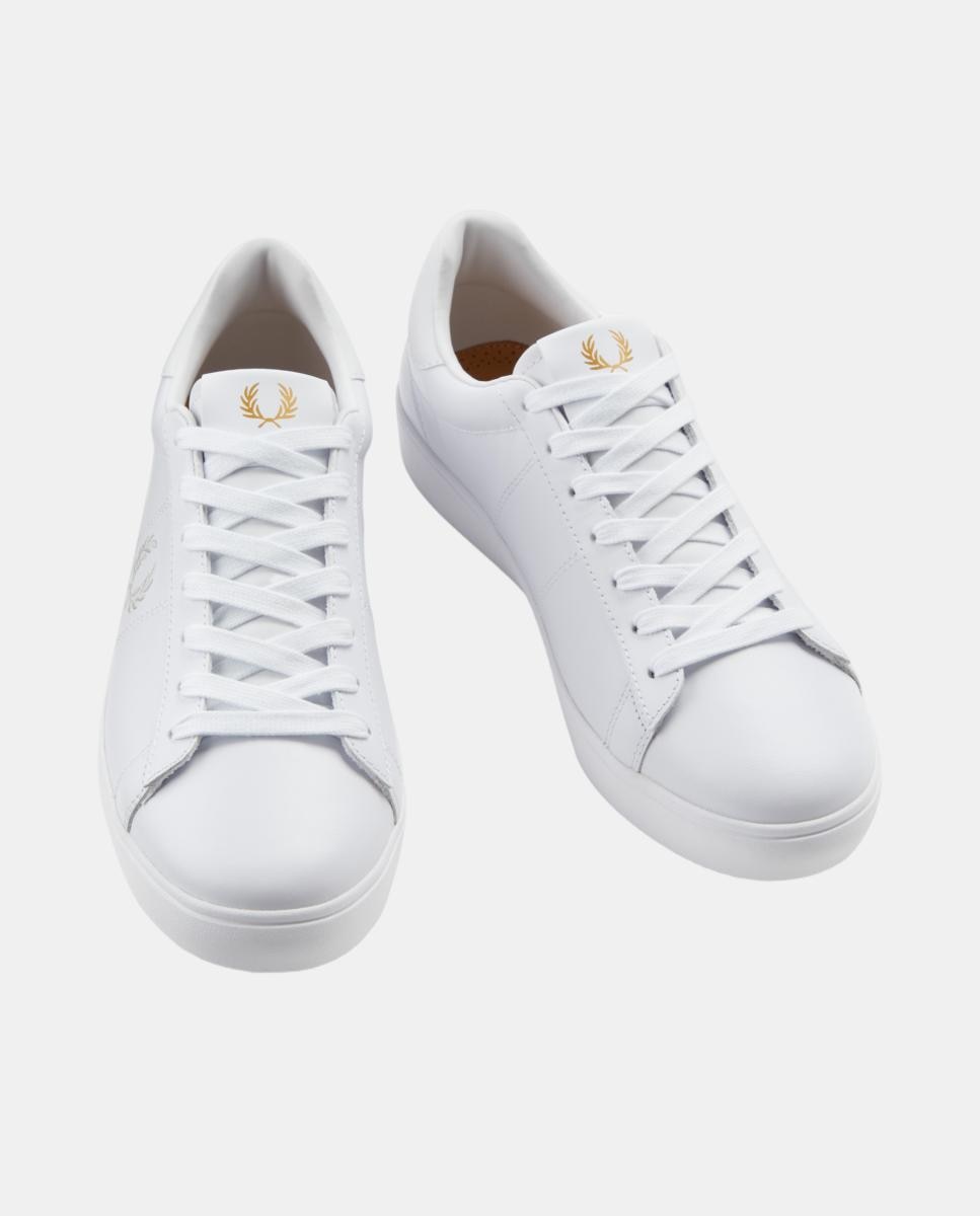 Zapatilla spencer leather - Fred Perry - Blanco Blanco-5