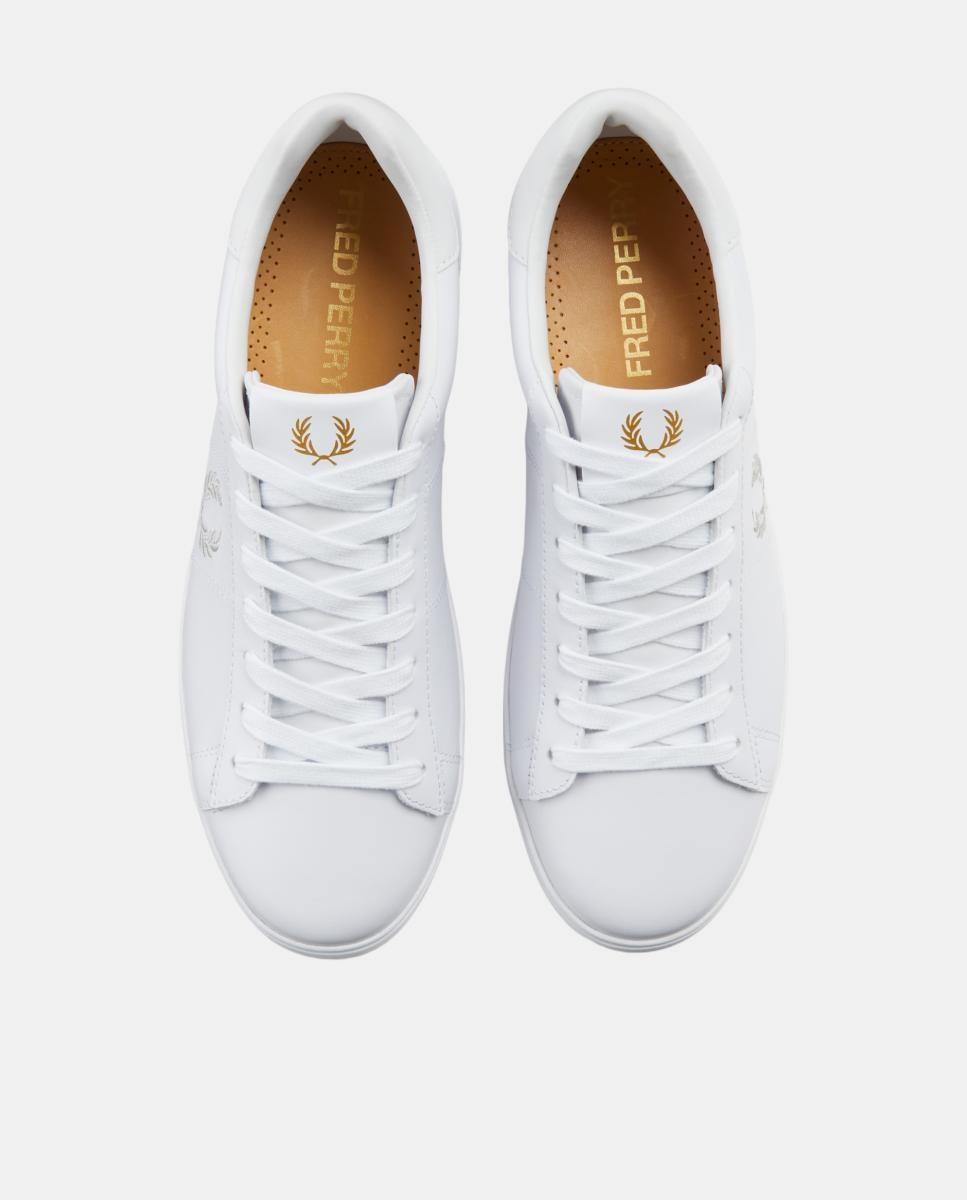 Zapatilla spencer leather - Fred Perry - Blanco Blanco-6