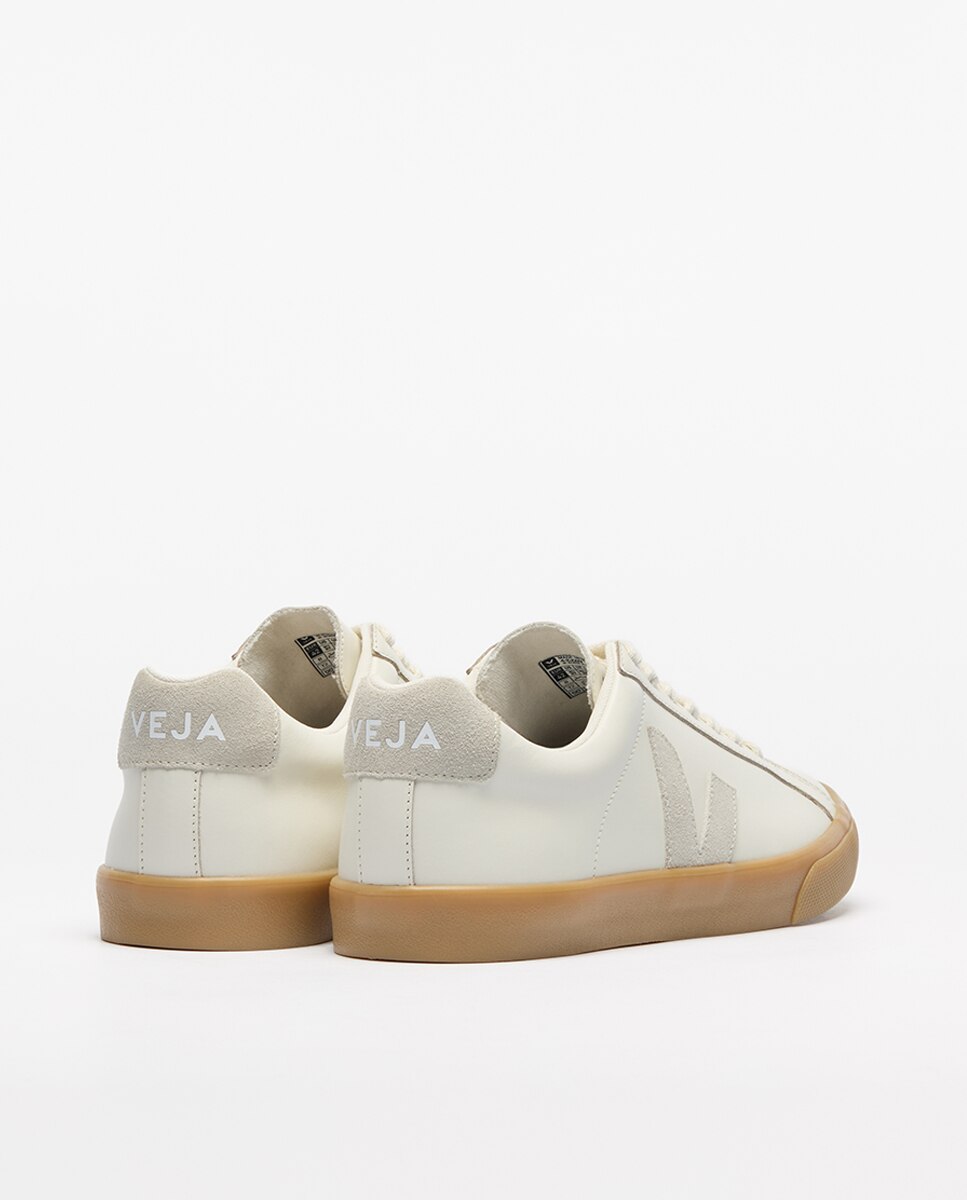 Sapatilhas Baskets Esplar em Pele Branco Total-2