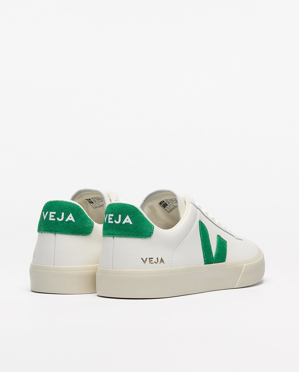 Sapatilhas Baskets Campo em Pele Branco Total-2