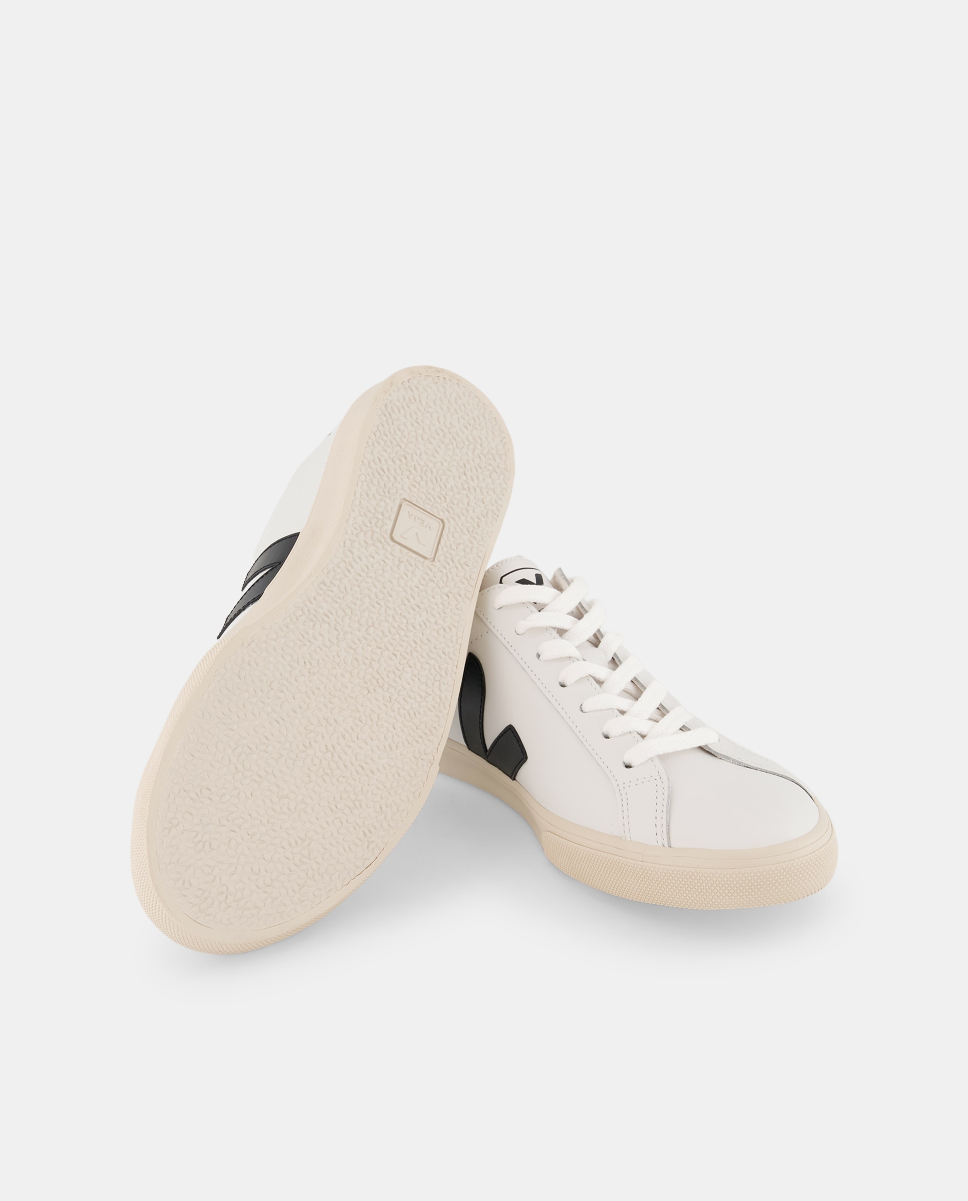 Sapatilhas Modelo Esplar de Couro com Atacadores Preto-4