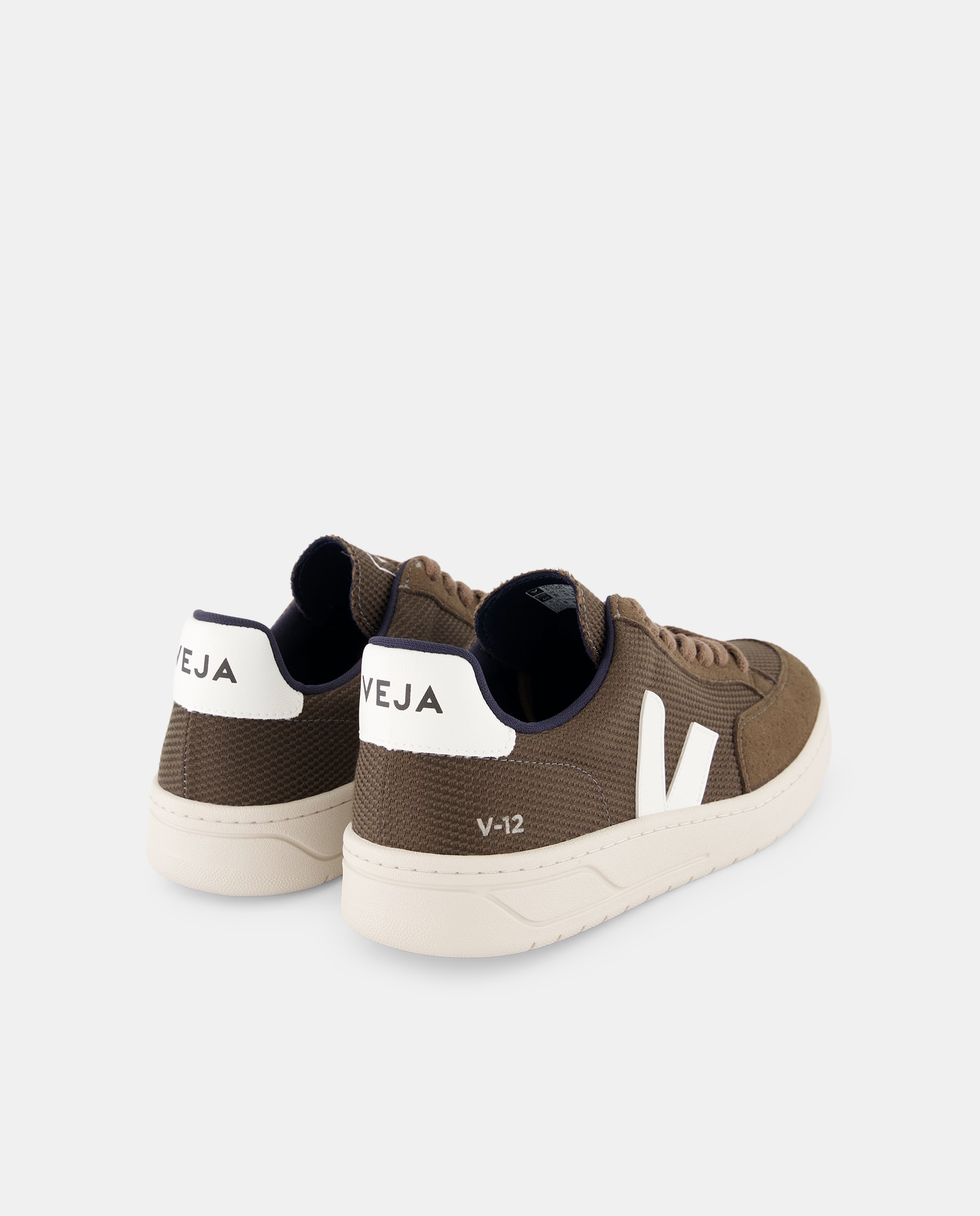 Sapatilhas Baskets v12 em Pele Branco Total-5