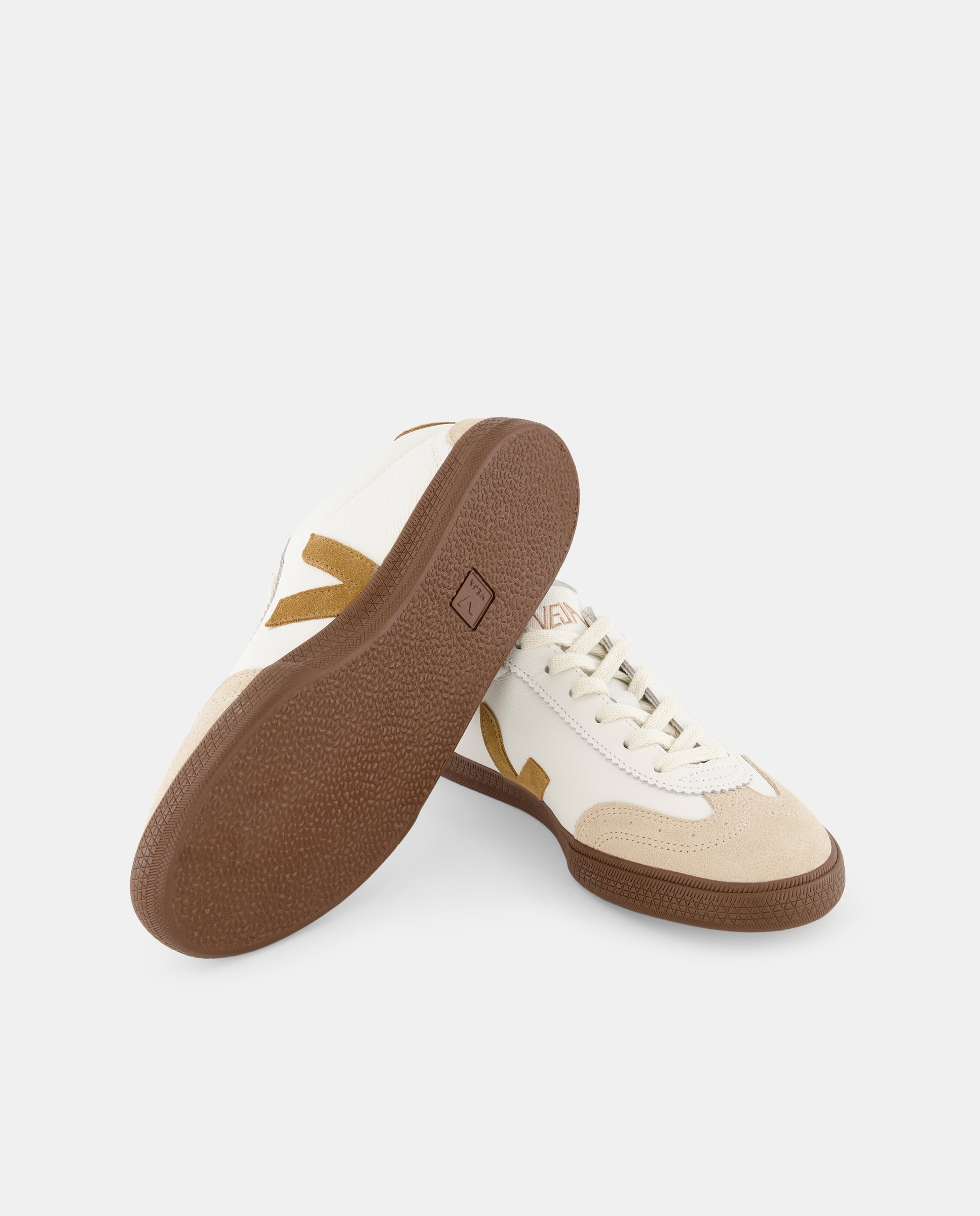 Sapatilhas Baskets Volley em Pele Branco Total-4