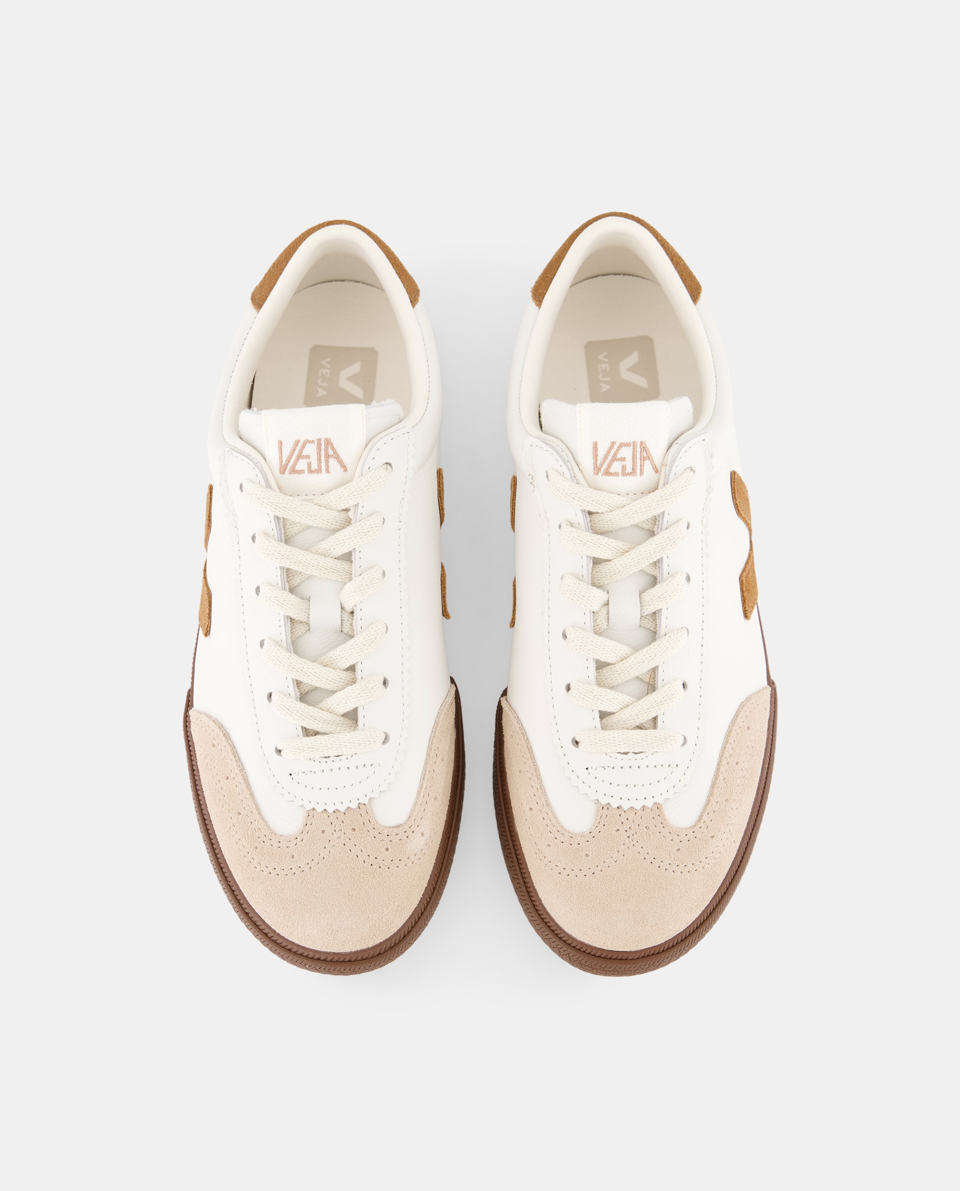 Sapatilhas Baskets Volley em Pele Branco Total-6