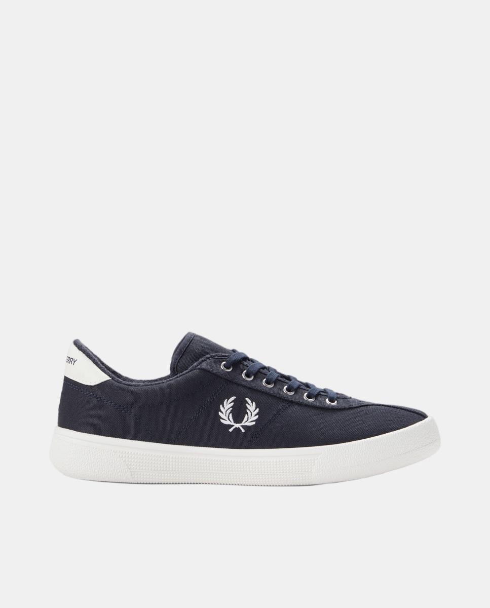 Zapatilla hombre tennis Shoe poly canvas - Fred Perry - Azul marino Azul marino-1
