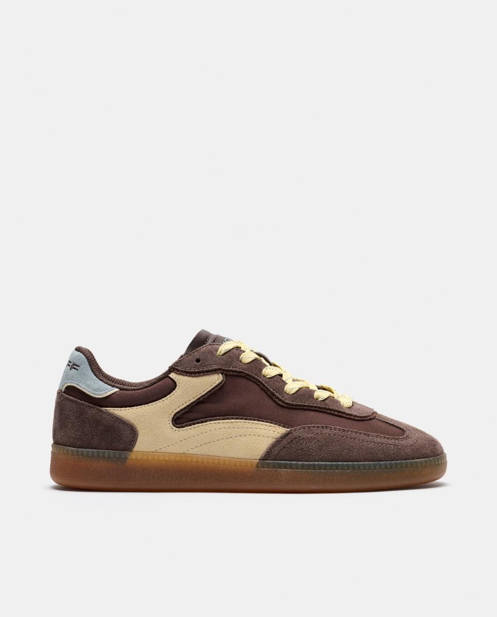 Zapatillas de mujer en piel bajas con suela de goma - Hoff - Marrón oscuro Marrón oscuro-1