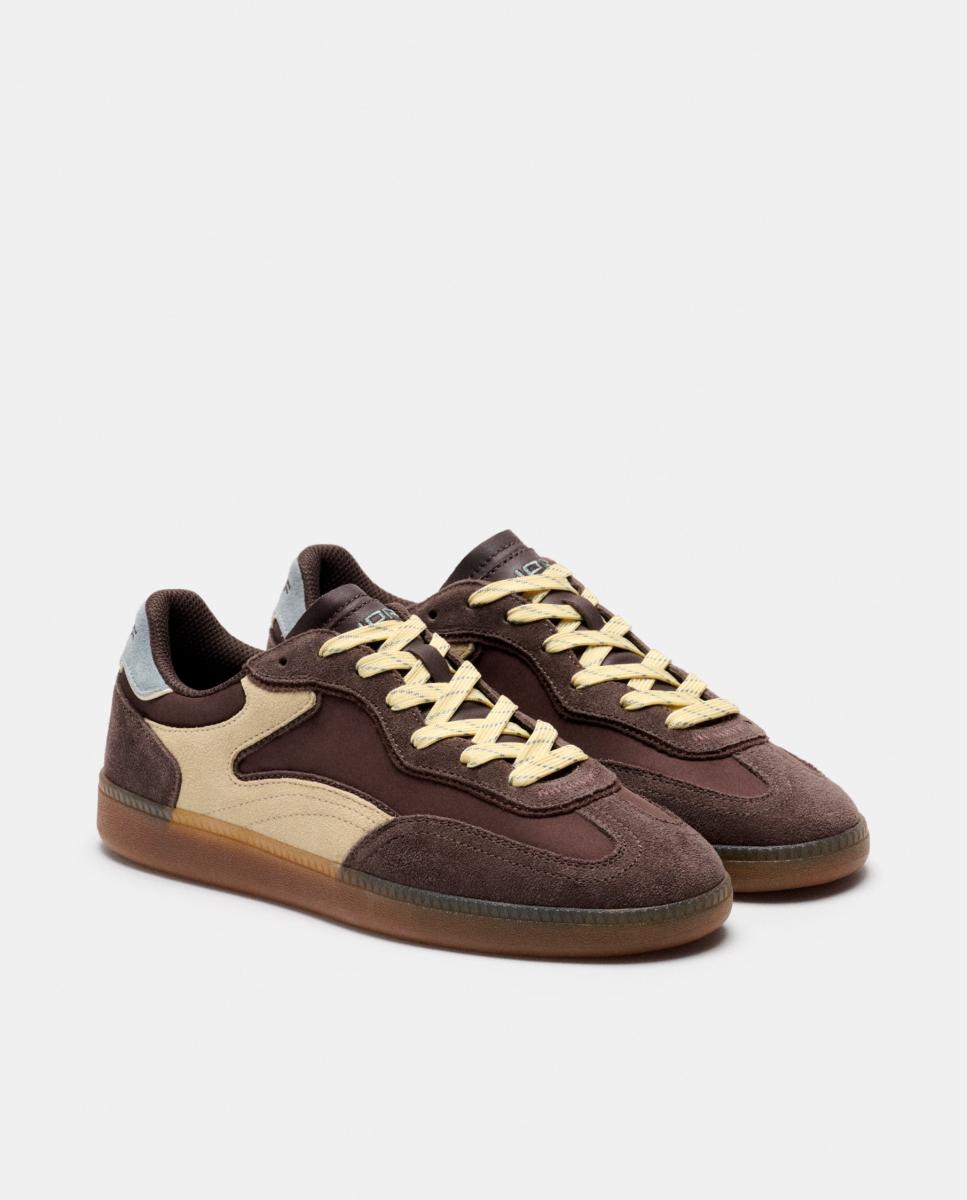Zapatillas de mujer en piel bajas con suela de goma - Hoff - Marrón oscuro Marrón oscuro-2