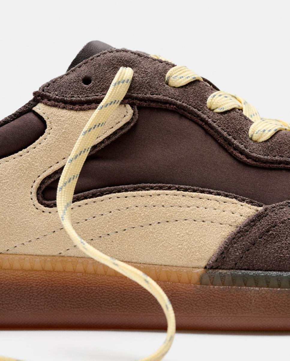 Zapatillas de mujer en piel bajas con suela de goma - Hoff - Marrón oscuro Marrón oscuro-3