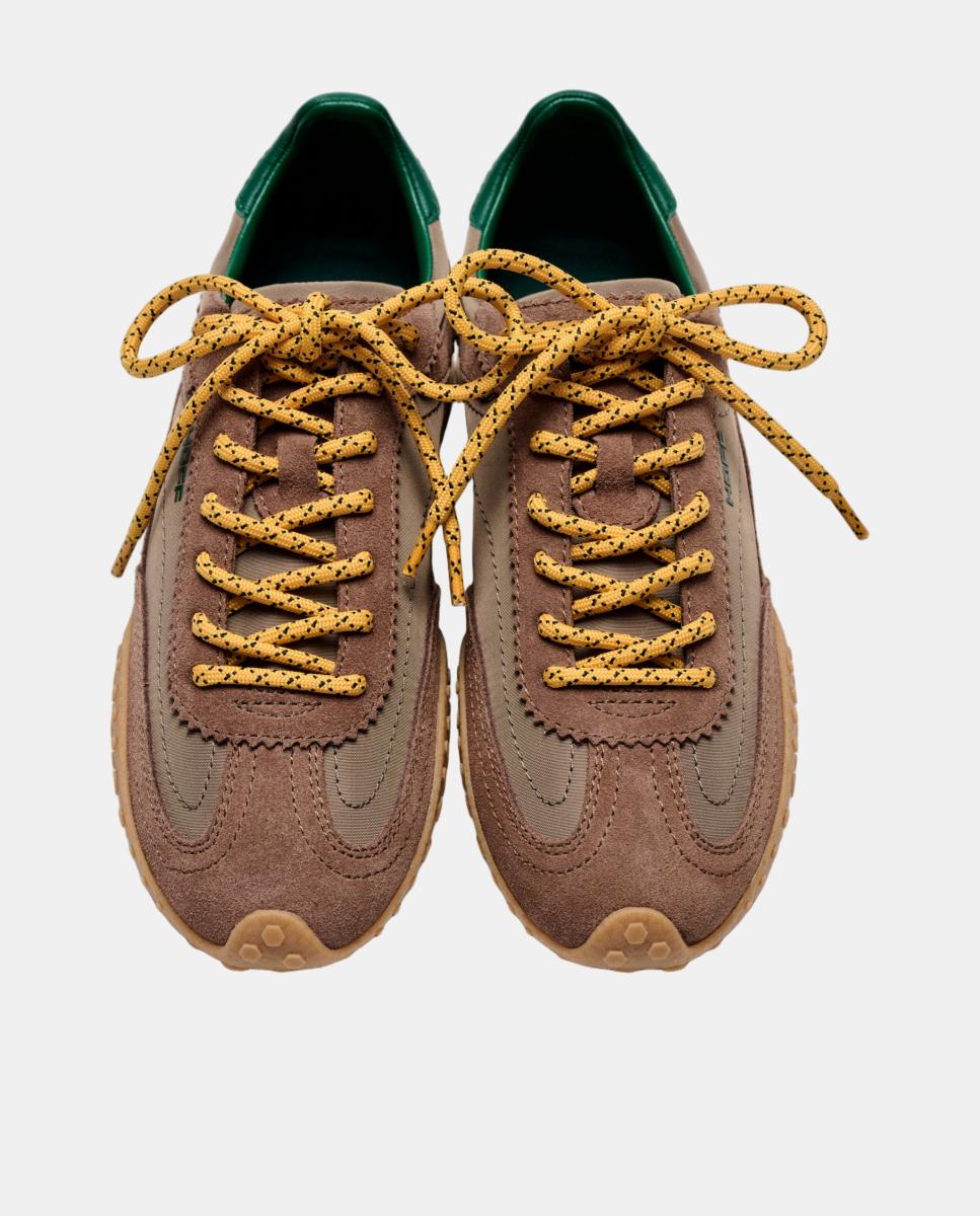 Zapatillas de caballero en piel bajas con suela de goma - Hoff - Marrón Marrón-4