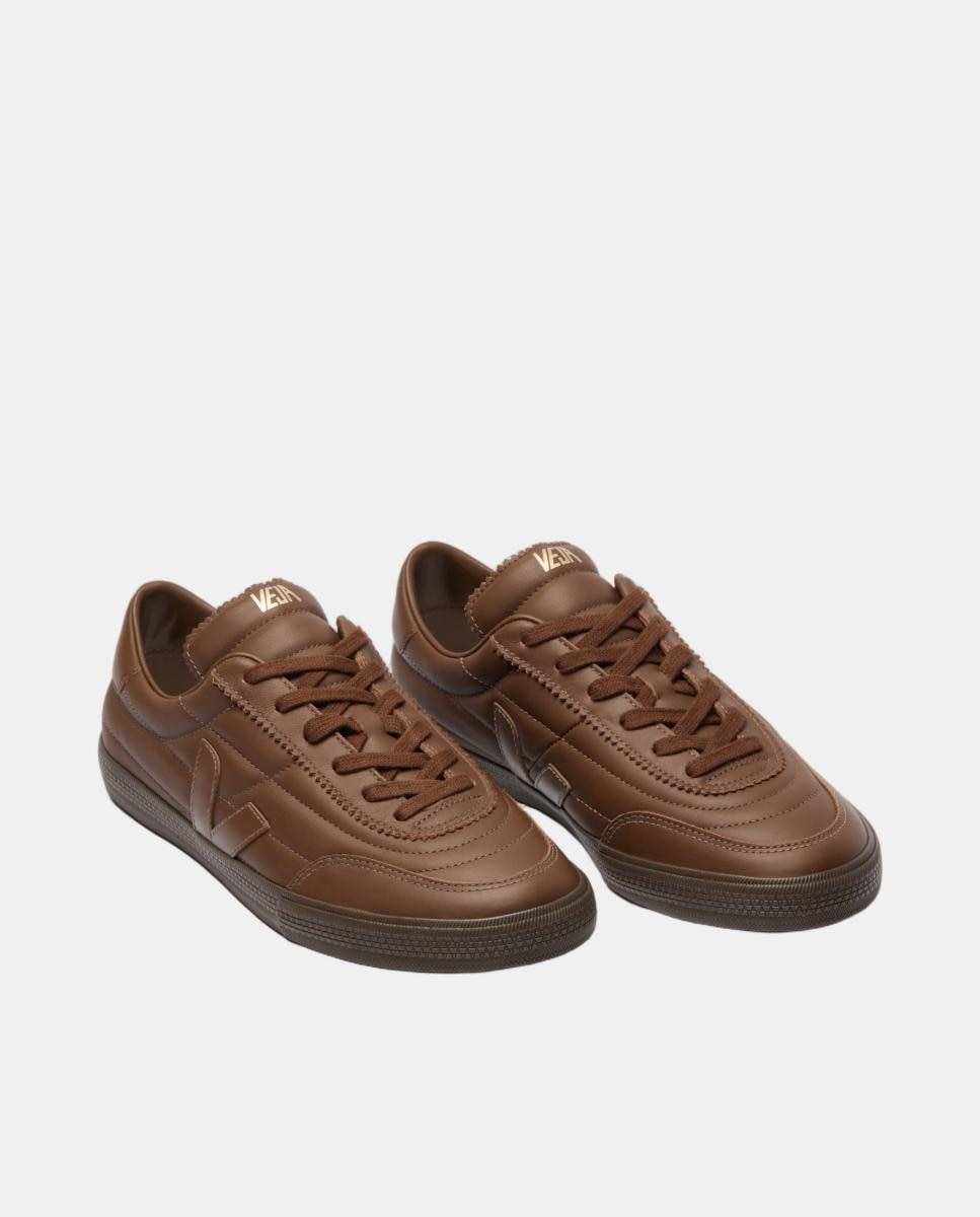 Sapatilhas de Pele Modelo Panenka Signature Castanho-chocolate-3