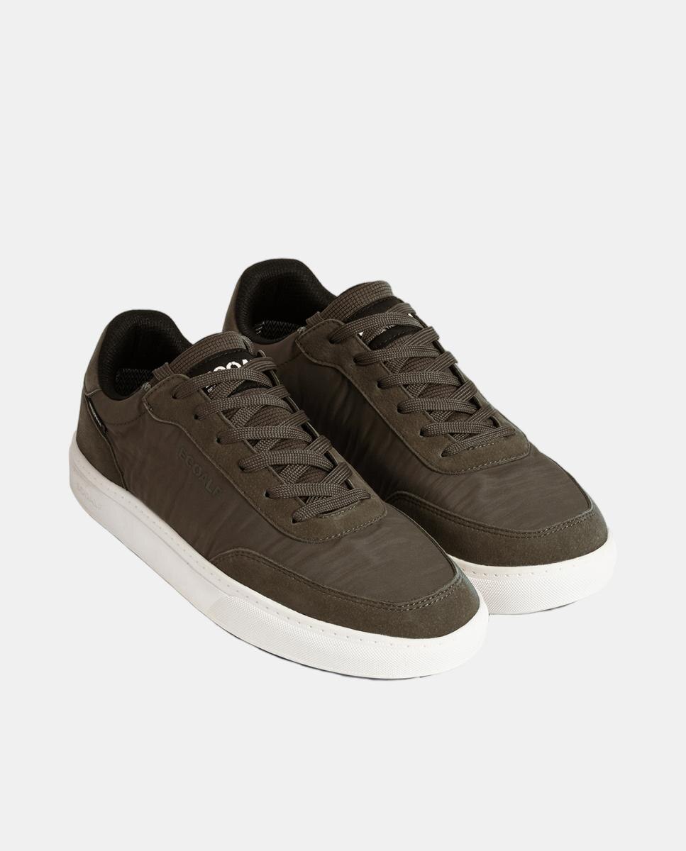 Deportivo de hombre casco cordones textil pglyon sneaker man - Ecoalf - Verde militar Verde militar-3