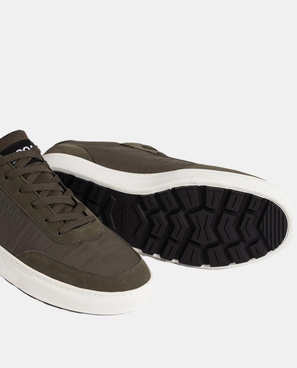 Deportivo de hombre casco cordones textil pglyon sneaker man - Ecoalf - Verde militar Verde militar-6
