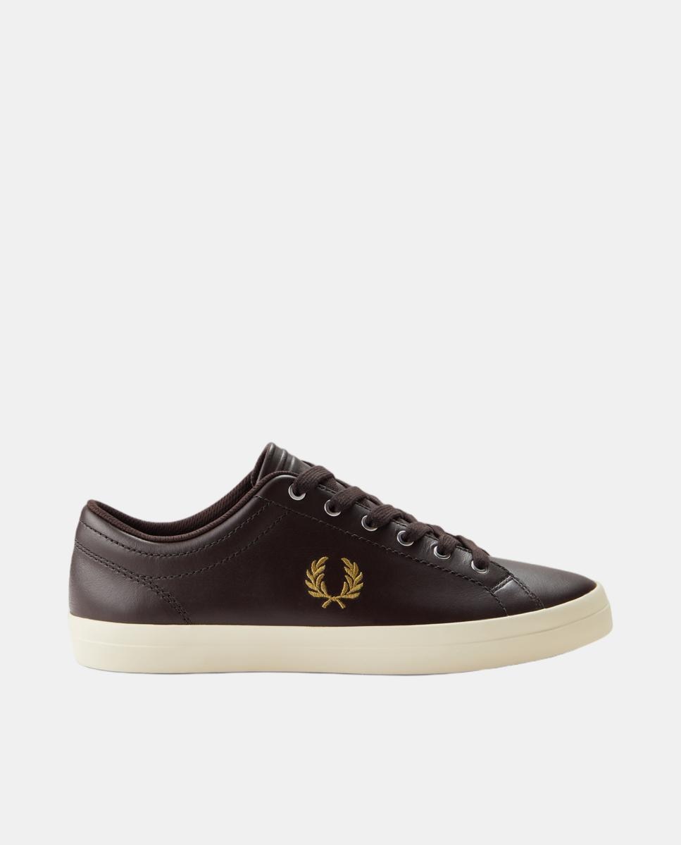 Zapatilla hombre baseline leather - Fred Perry - Marrón oscuro Marrón oscuro-1