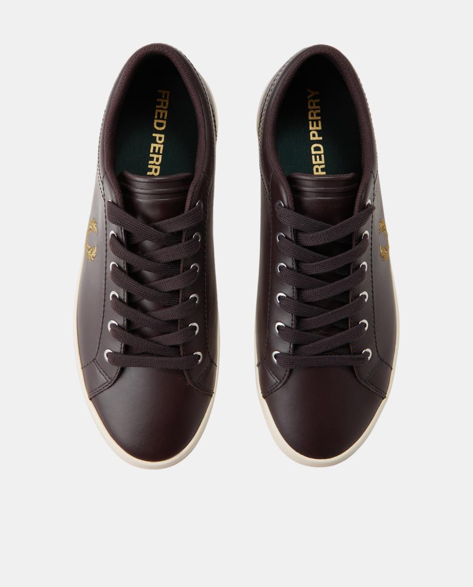 Zapatilla hombre baseline leather - Fred Perry - Marrón oscuro Marrón oscuro-2