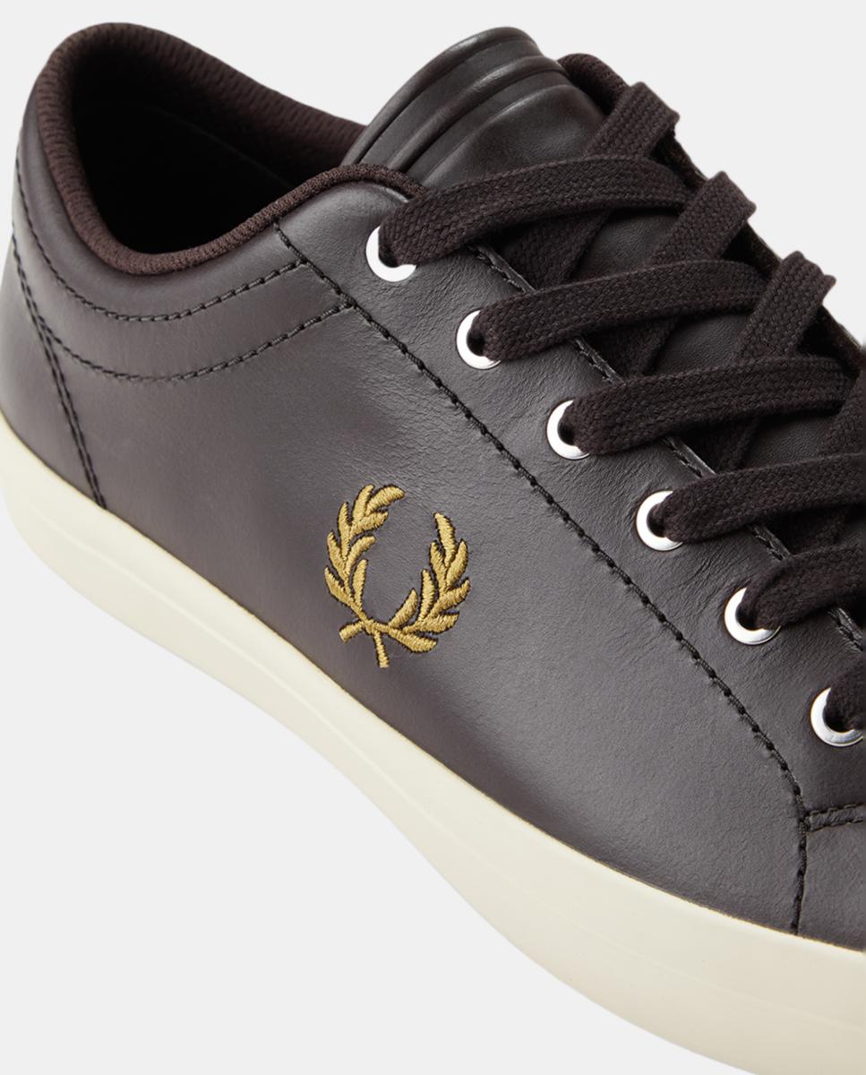 Zapatilla hombre baseline leather - Fred Perry - Marrón oscuro Marrón oscuro-6
