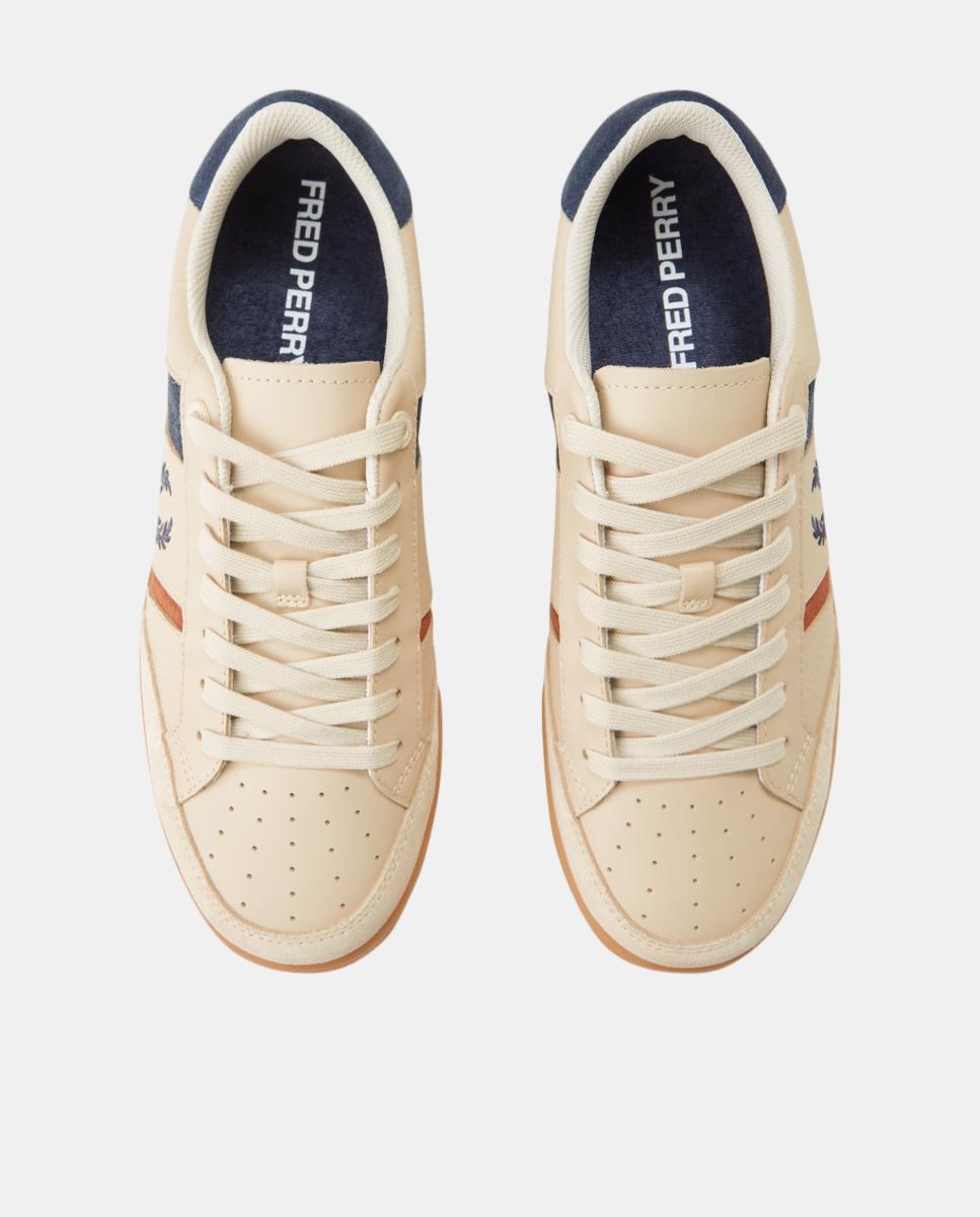 Zapatilla hombre b725 leather/suede - Fred Perry - Beige Beige-2