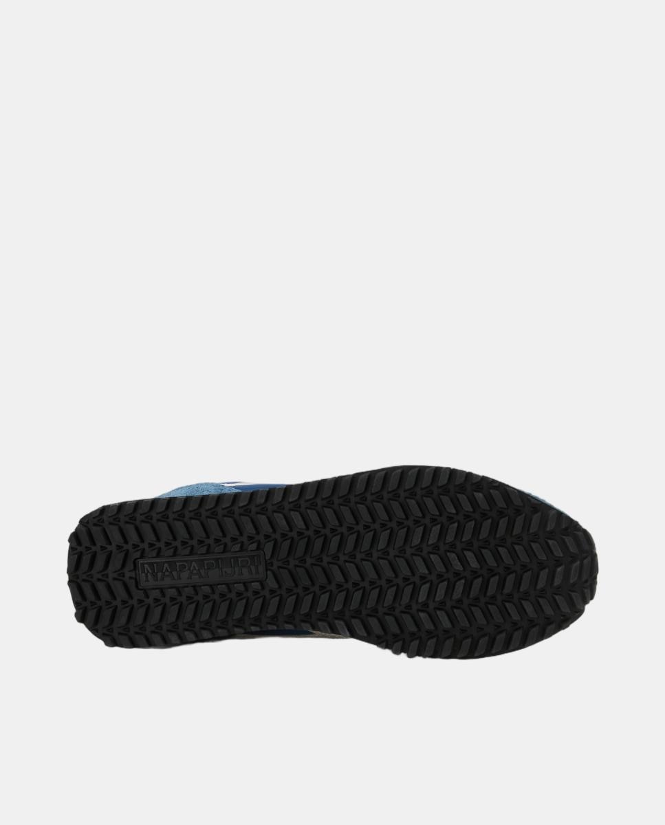 Zapatillas bajas retro running modelo element de hombre en material sintético y con detalles en ante - Napapijri - Azul marino Azul marino-5
