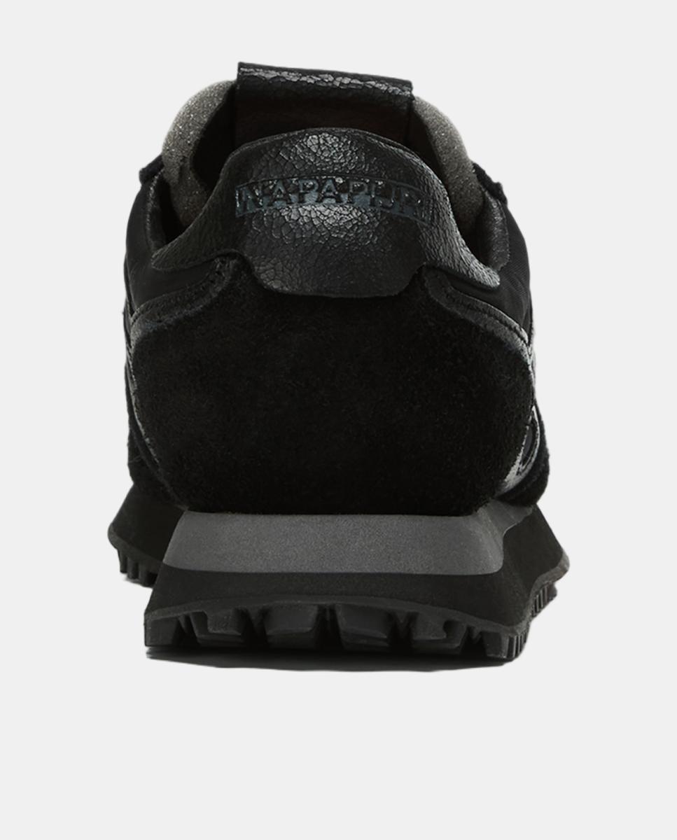 Zapatillas bajas retro running modelo element de hombre en material sintético y con detalles en ante - Napapijri - Negro Negro-9