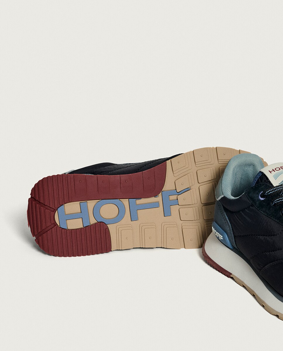 Sapatilhas em Pele com Atacadores Azul-marinho-4