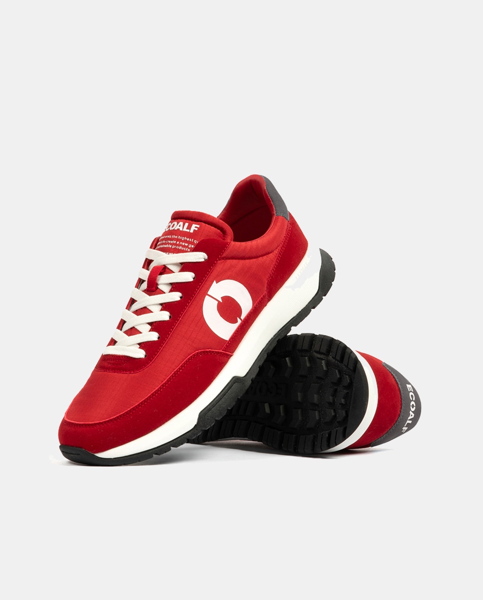 Sapatilhas Modelo Ventura 100% Poliéster Reciclado Vermelho-2