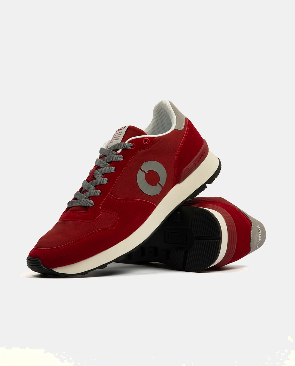 Sapatilhas Modelo UCLA 100% Nylon Reciclado Vermelho-2
