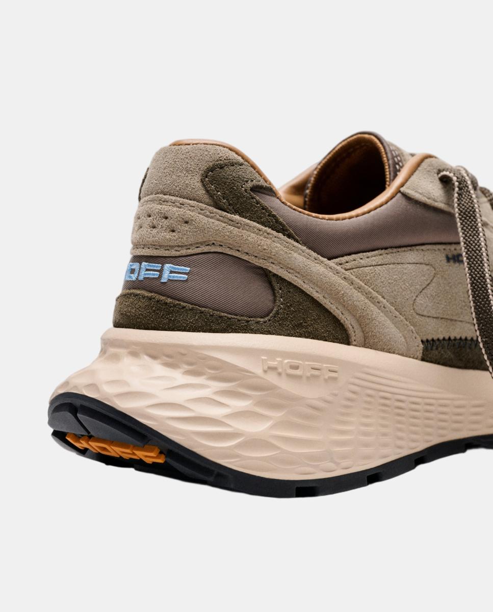Zapatillas de caballero en piel bajas con suela de goma - Hoff - Verde Oliva Verde Oliva-5