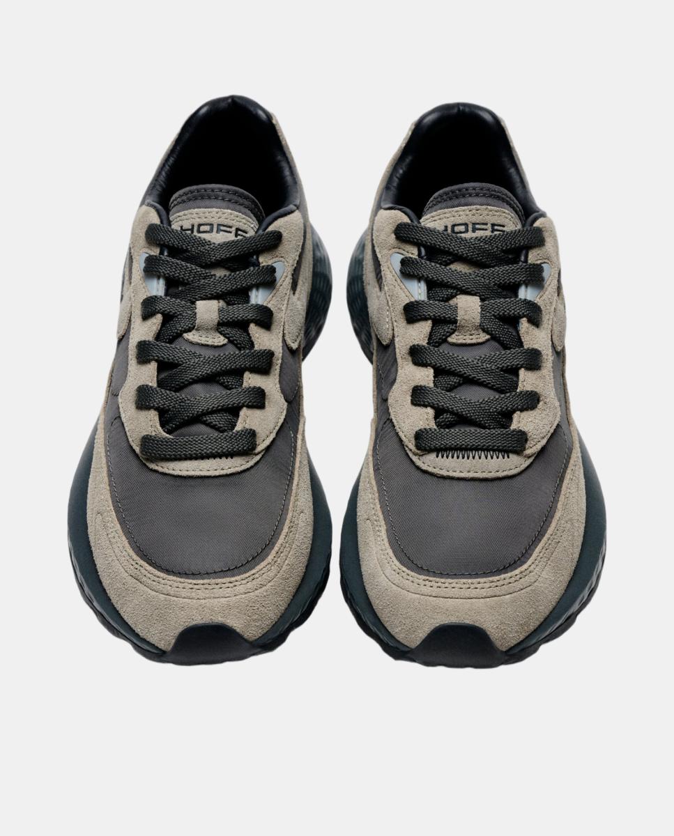 Imagen 4 de Zapatillas de mujer en piel bajas con suela de goma - Hoff - Grises Grises