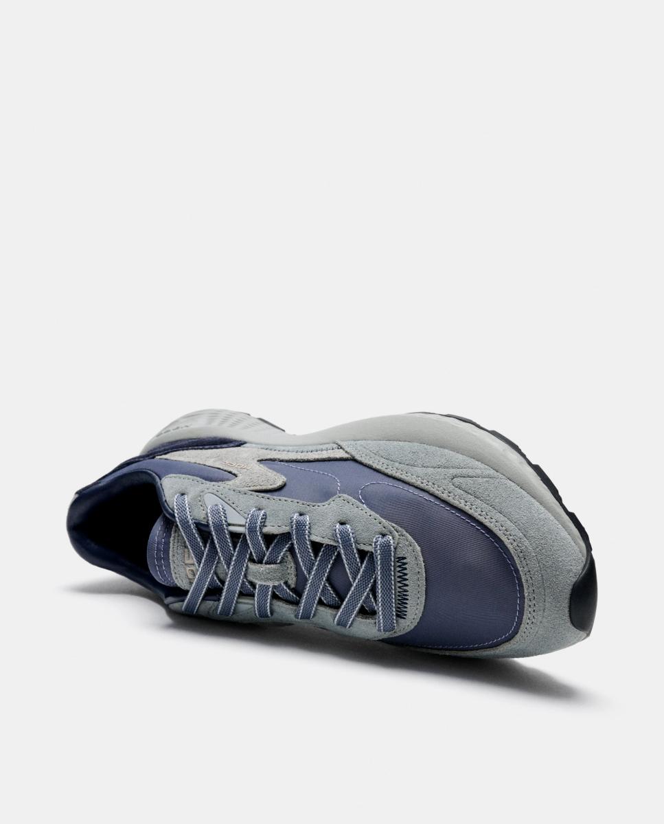 Zapatillas de caballero en piel bajas con suela de goma - Hoff - Azul oscuro Azul oscuro-4