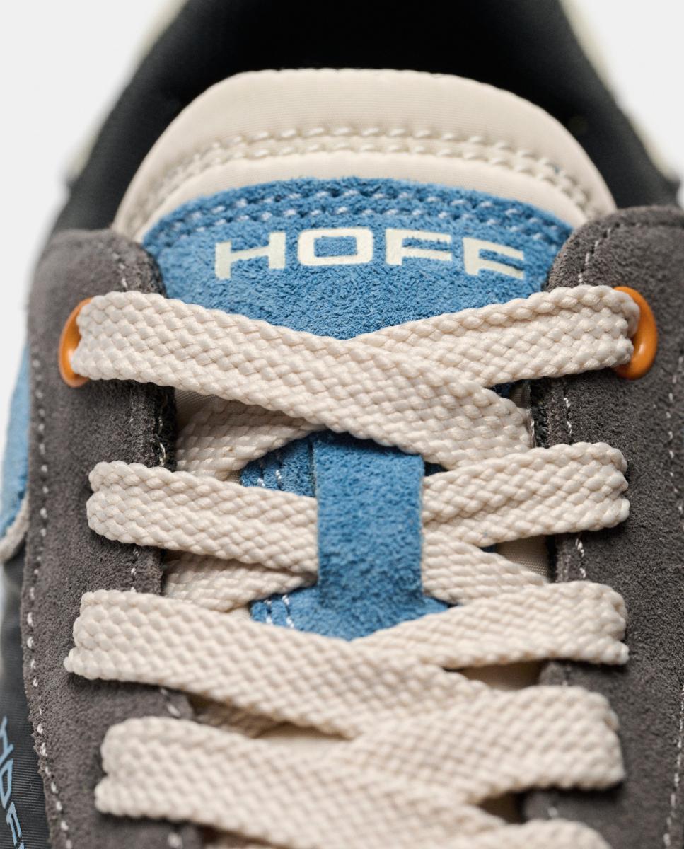 Zapatillas de caballero en piel bajas con suela de goma - Hoff - Grises Grises-4