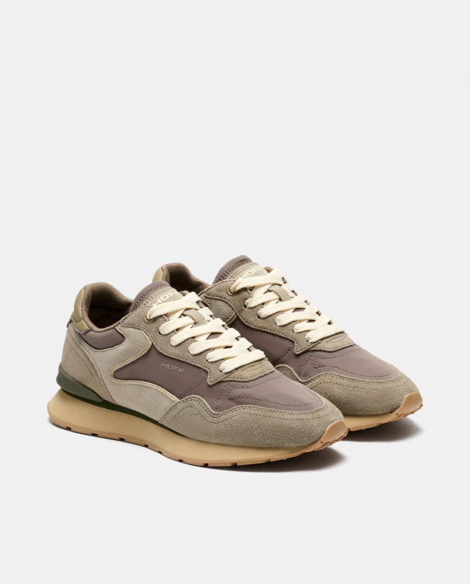 Zapatillas de mujer en piel bajas con suela de goma - Hoff - Verde Oliva Verde Oliva-2