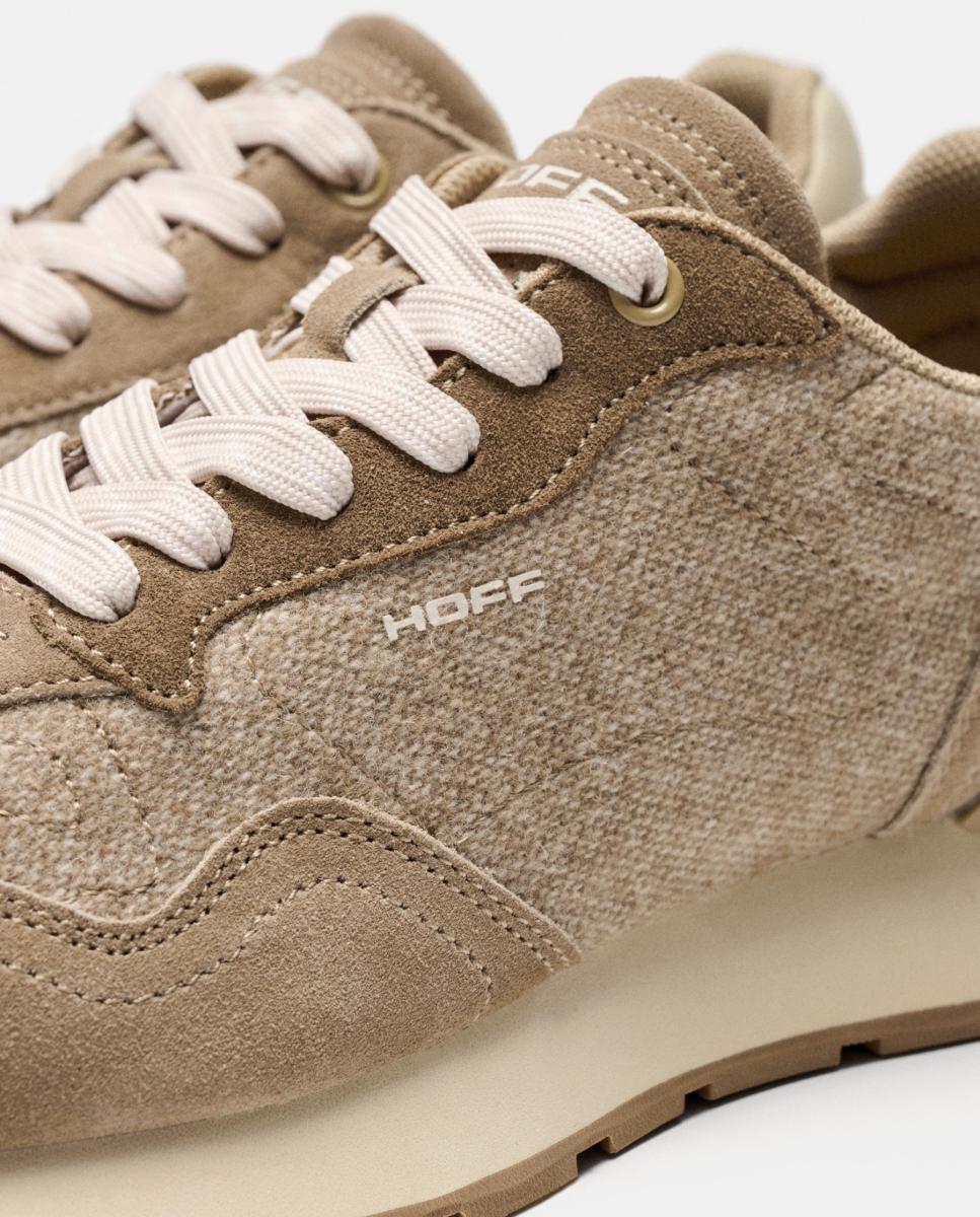 Zapatillas de caballero en piel bajas con suela de goma - Hoff - Beige Beige-3