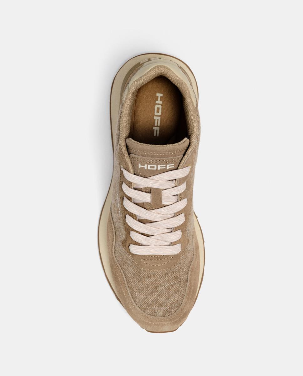 Zapatillas de caballero en piel bajas con suela de goma - Hoff - Beige Beige-6
