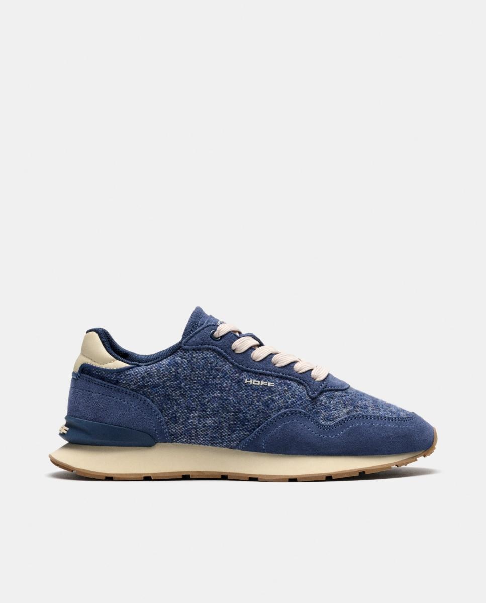 Zapatillas de caballero en piel bajas con suela de goma - Hoff - Azul oscuro Azul oscuro-1