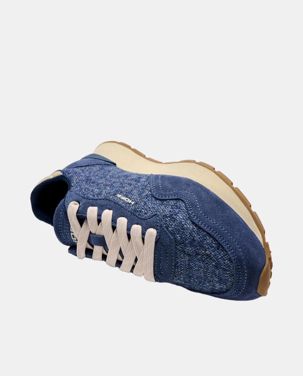 Zapatillas de caballero en piel bajas con suela de goma - Hoff - Azul oscuro Azul oscuro-4