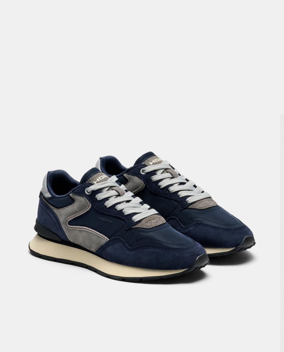 Zapatillas de caballero en piel bajas con suela de goma - Hoff - Azul oscuro Azul oscuro-2