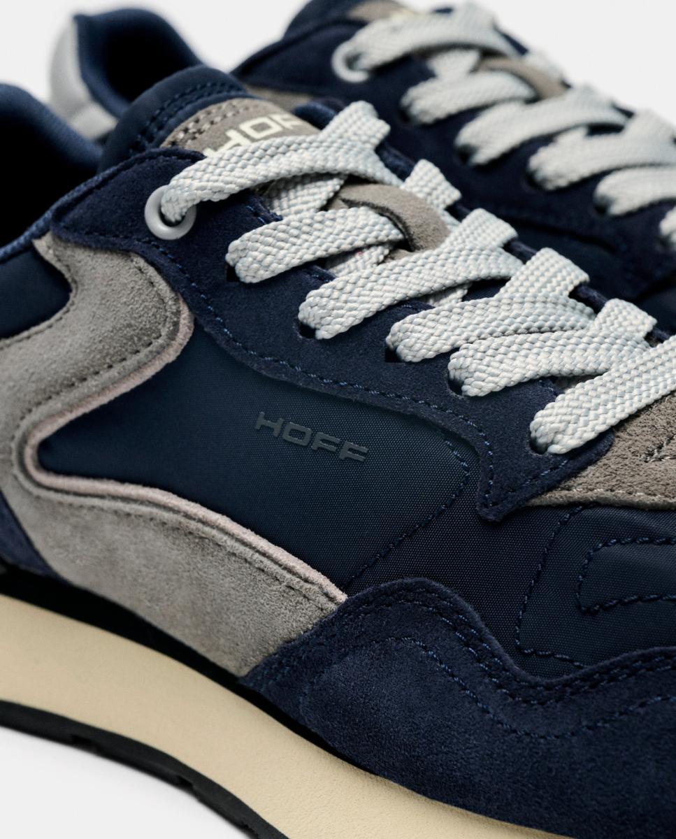 Zapatillas de caballero en piel bajas con suela de goma - Hoff - Azul oscuro Azul oscuro-3