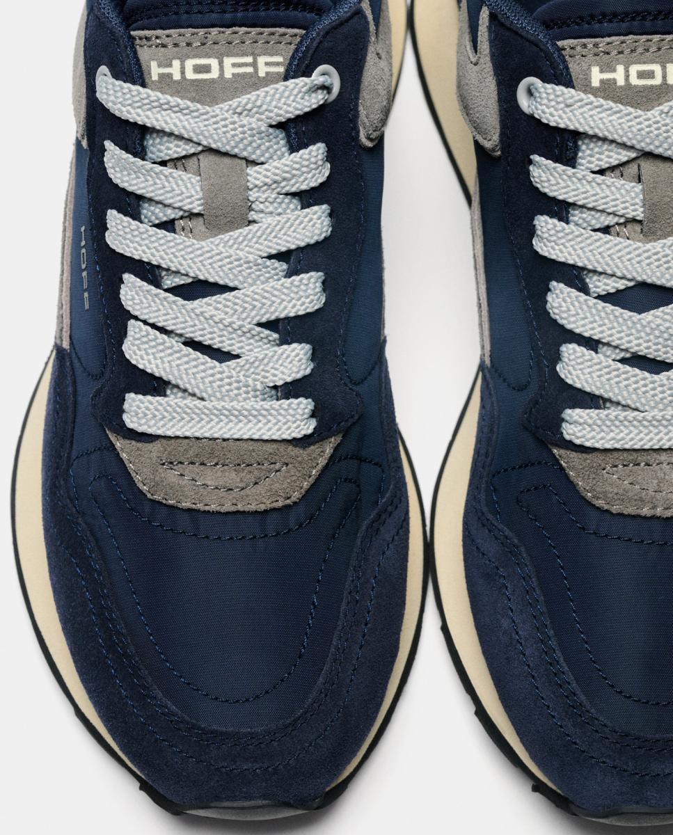Zapatillas de caballero en piel bajas con suela de goma - Hoff - Azul oscuro Azul oscuro-4