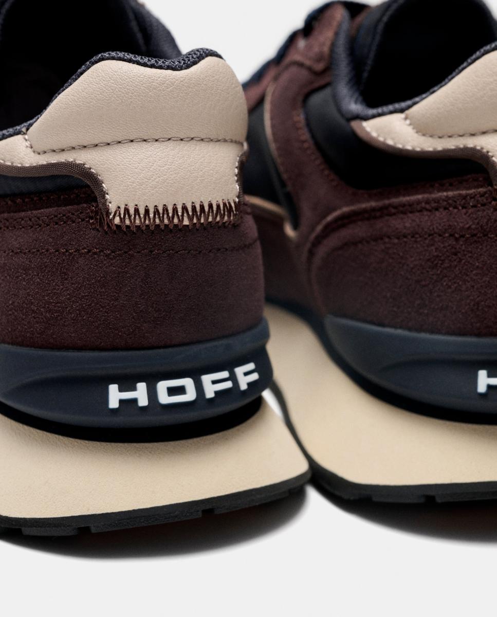 Zapatillas de caballero en piel bajas con suela de goma - Hoff - Marrón Marrón-5