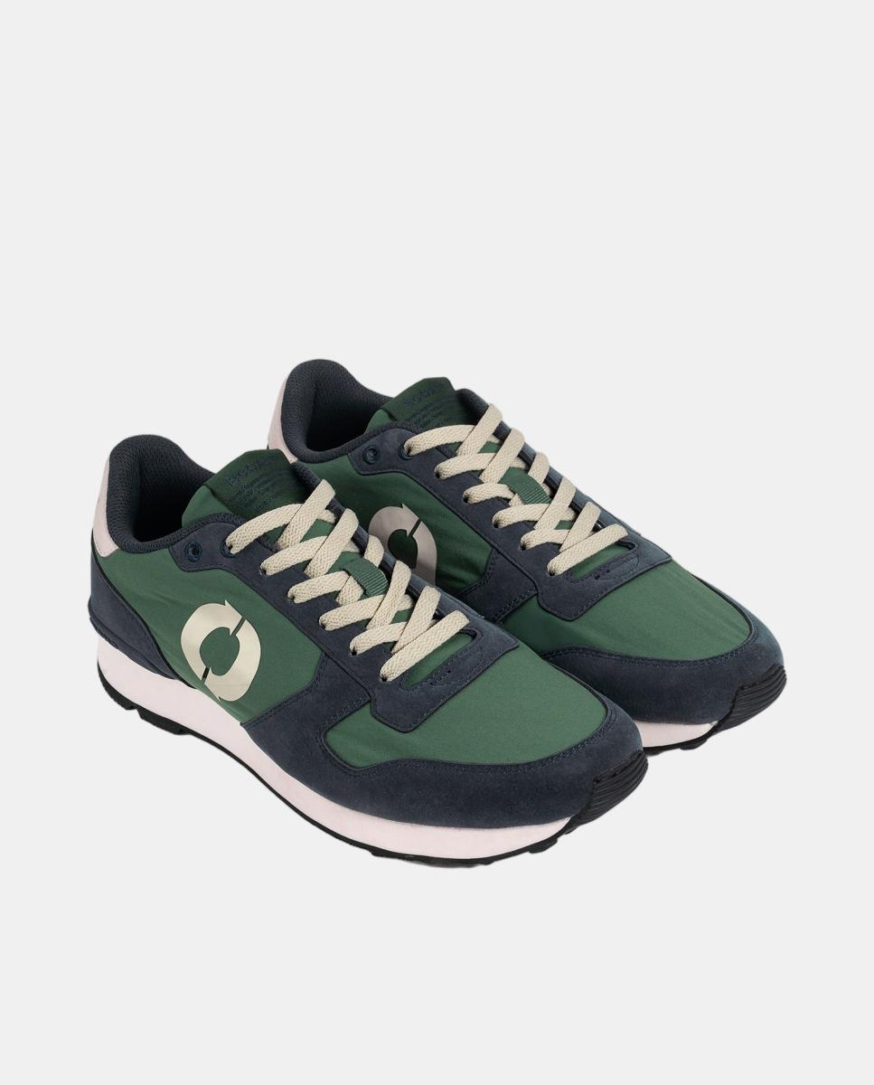 Zapatilla modelo UCLA de hombre 100% poliamida reciclada - Ecoalf - Verde Bosque Verde Bosque-3