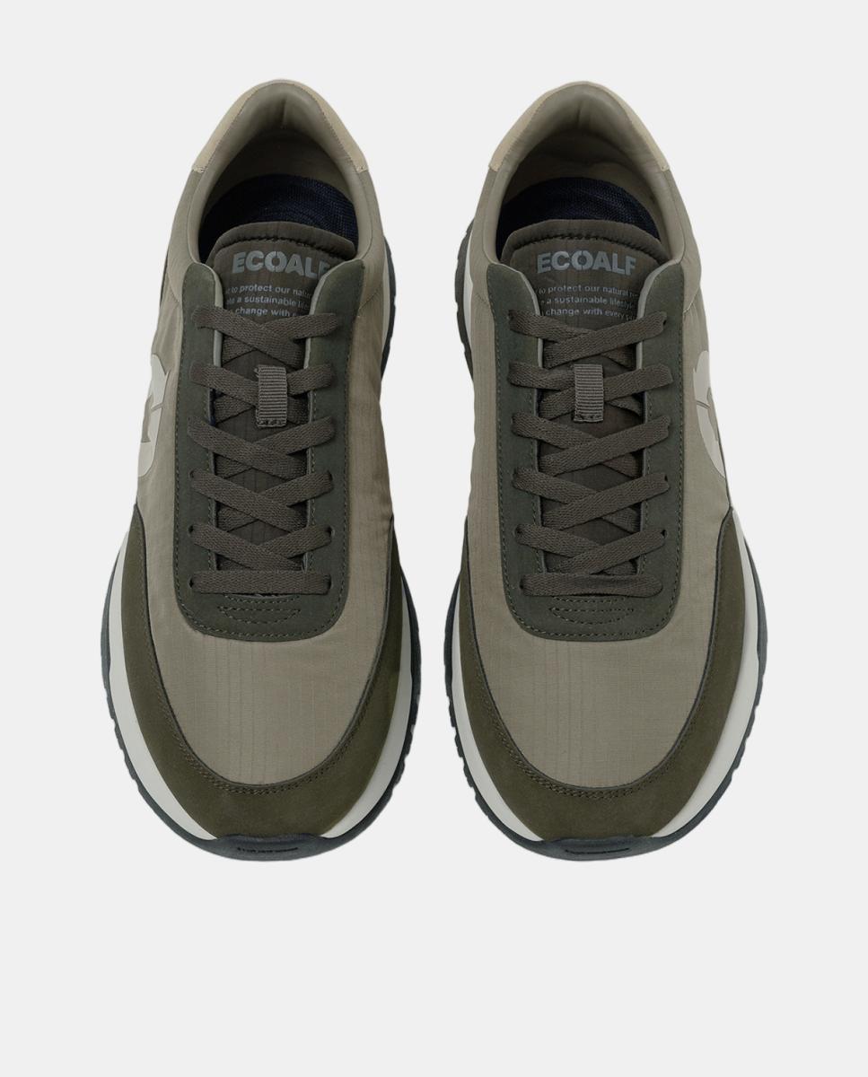 Imagen 2 de Zapatilla modelo venturaalf de hombre 100% poliester reciclado. - Ecoalf - Verde militar Verde militar