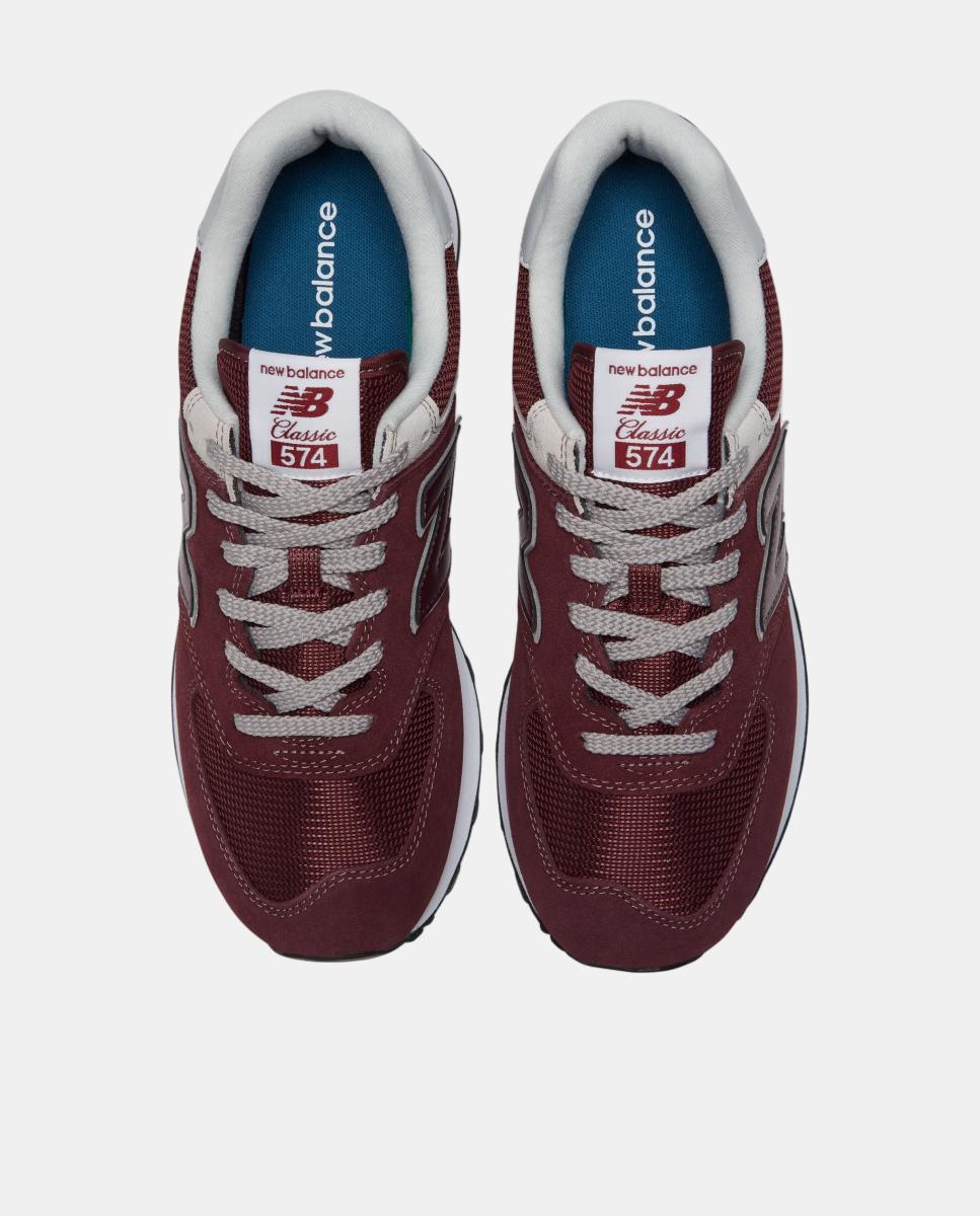 Zapatillas casual hombre 574 clasica New Balance - Rojo Granate Rojo Granate-3