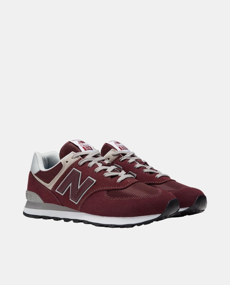 Zapatillas casual hombre 574 clasica New Balance - Rojo Granate Rojo Granate-4