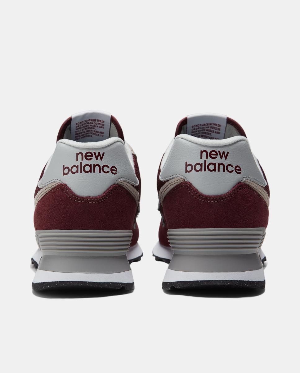 Zapatillas casual hombre 574 clasica New Balance - Rojo Granate Rojo Granate-6